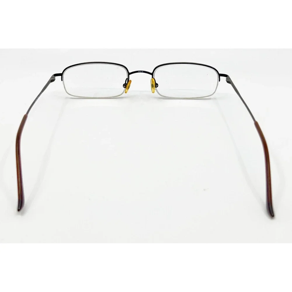 Envision Eyeglasses Frames Mens Brown Metal Half Rim EN 7659 49-19-140